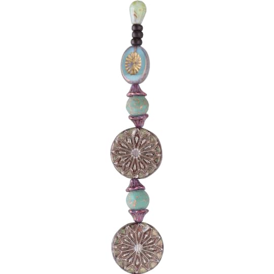 6 Packs: 25 ct. (150 total) Bronze Sunburst Czech Glass Bead Mix by Bead Landing™